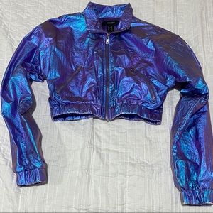 Forever 21 Holographic Purple Jacket